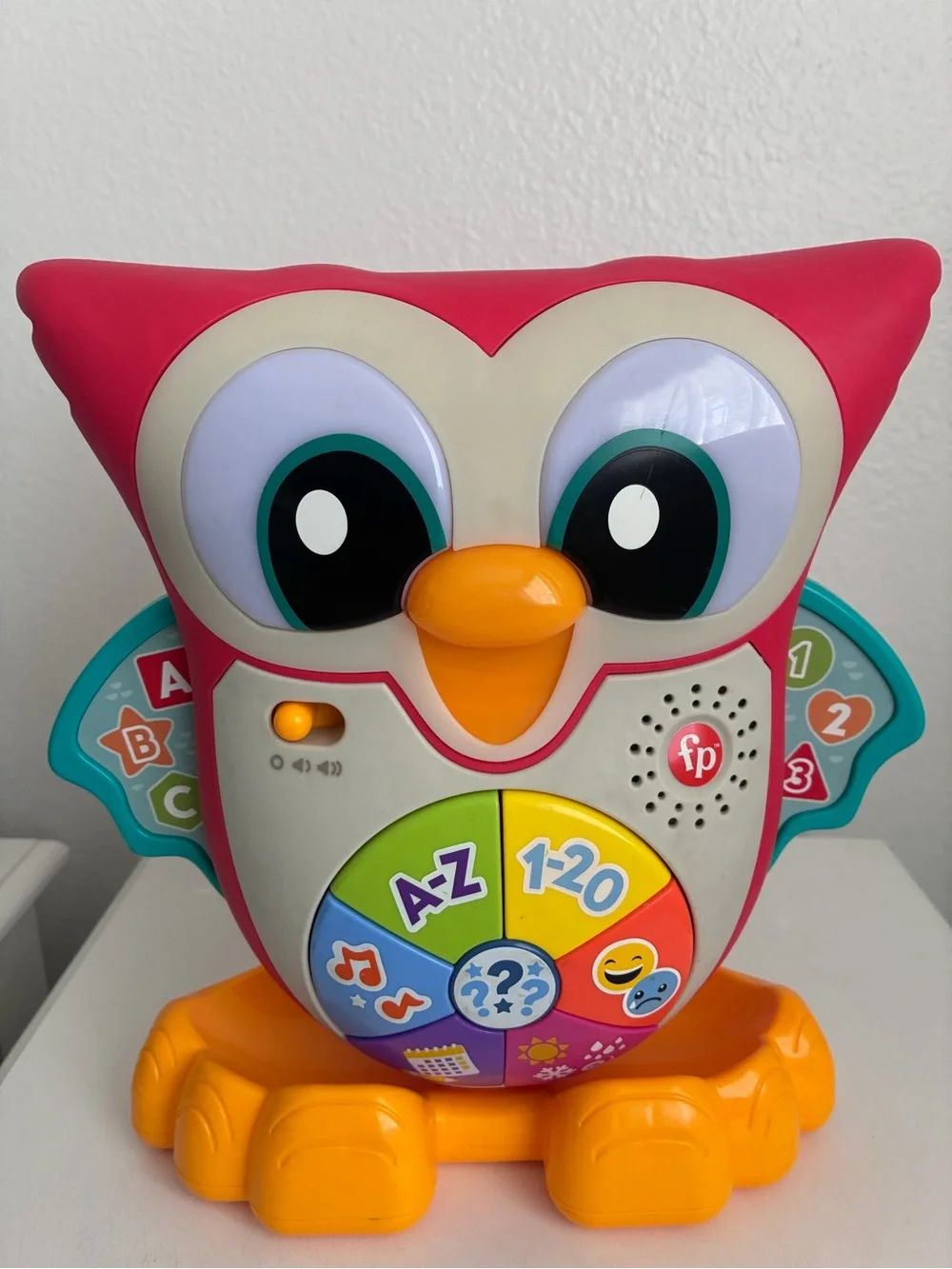 Fisher-Price Toddler Learning Toy Linkimals Light-Up & Learn Owl for Ages 18+ Mo